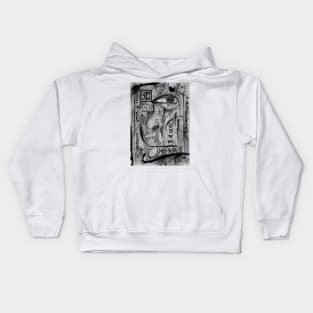 Abstract Uncoloured Determination Kids Hoodie